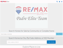 Tablet Screenshot of padrerealestate.com